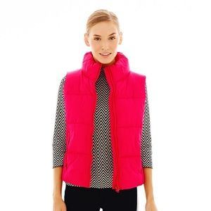 Joe Fresh Hot Pink Puffer Vest Size Large